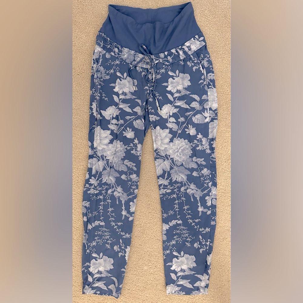 Maternity pants H&M XS floral blue
